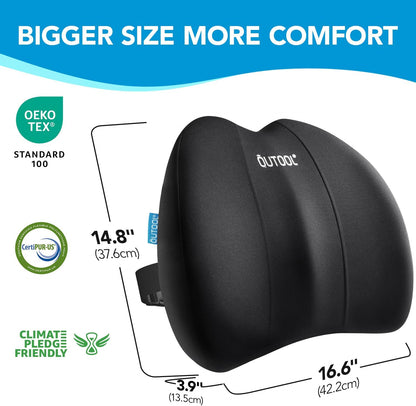 QUTOOL Patented Lumbar Support for Office Chair Pressure Relief