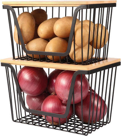 Pantry Organizers and Storage, Stackable Onion Potato Bins