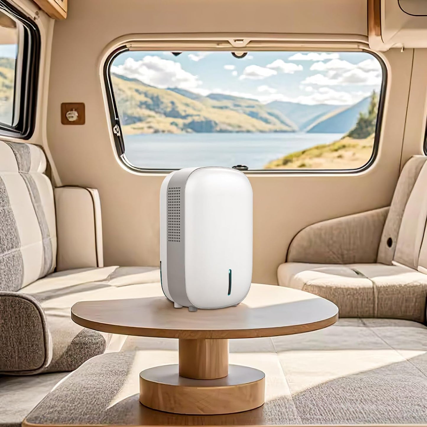 Mini Dehumidifier for Small Bathroom. Quiet. Auto Shut-OFF. Power Off Memory. Electric Dehumidifier for Small Space. Good for Bathroom Basement Bedroom Closet Safe Pantry RV Camper Yacht