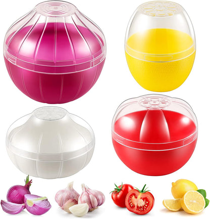 Avocado Storage Containers, Reusable Avocado Keeper for Fridge, Individual Avocado Saver Holder Organizer for Refrigerator to Keep Avocado Fresh