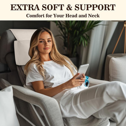 Recliner Headrest Pillow, Adjustable Comfort Neck & Head Support Pillow