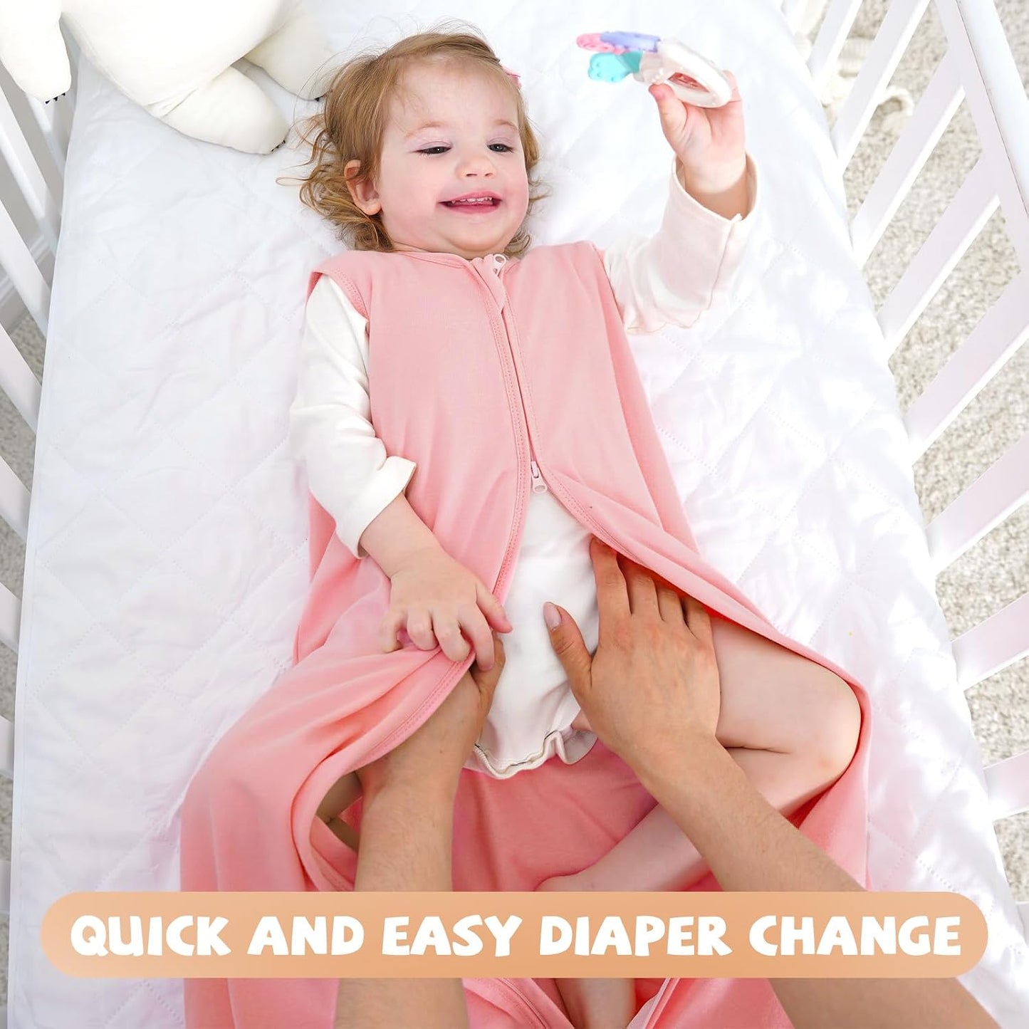 Yoofoss Baby Sleep Sack 0-6 Months Wearable Blanket for Babies 100% Organic Cotton 2-Way Zipper TOG 0.5 Toddler Sleeping Sack 3 Pack, Sleep Sacks