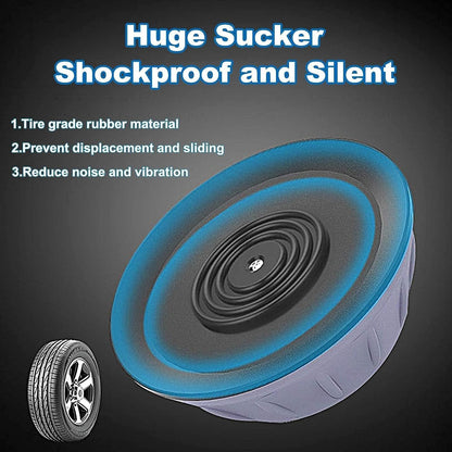 Dadop 4Pcs Anti Vibration Pads for Washing Machine and Dryer Shock and Noise Cancelling Washing Machine Support Prevent Moving Shaking Walking Universal Size
