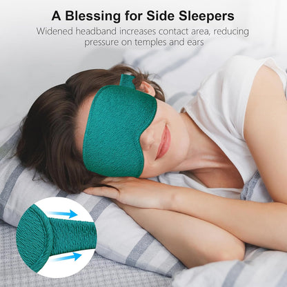 Gritin 100% Blackout Sleep Eye Mask for Women Men, Zero Pressure Sleep Mask