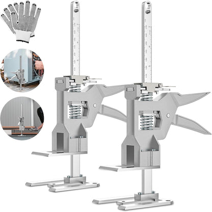 Labor Saving Arm Jack 2 Pack, Load-Bearing 440 lb Multi-Function Height Adjustment Lifting Device, Hand Furniture Lifter Tool, Furniture Jack for Lifting Door Furniture, Wall Tile Positioning