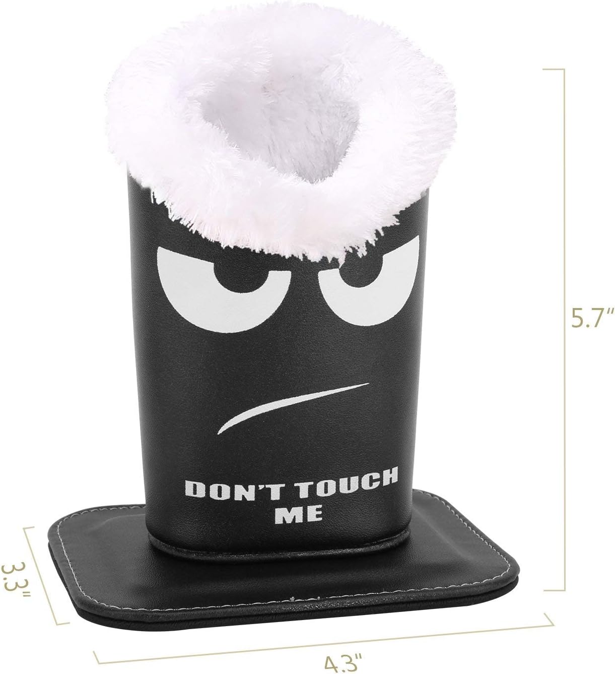 MoKo Eyeglasses Holder, Modern Velvet Plush Lined PU Leather Household Magnetic Holder Protective