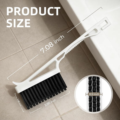 CLEANGOR Grout Cleaner Brush V Shape, Stiff Grout Cleaning Brushes for Tile | Floor Magic Brush, Bathroom Accessory, Cleaning Tools, Grout Scrub Brush Set for Shower, Bathroom, Kitchen, Household Use