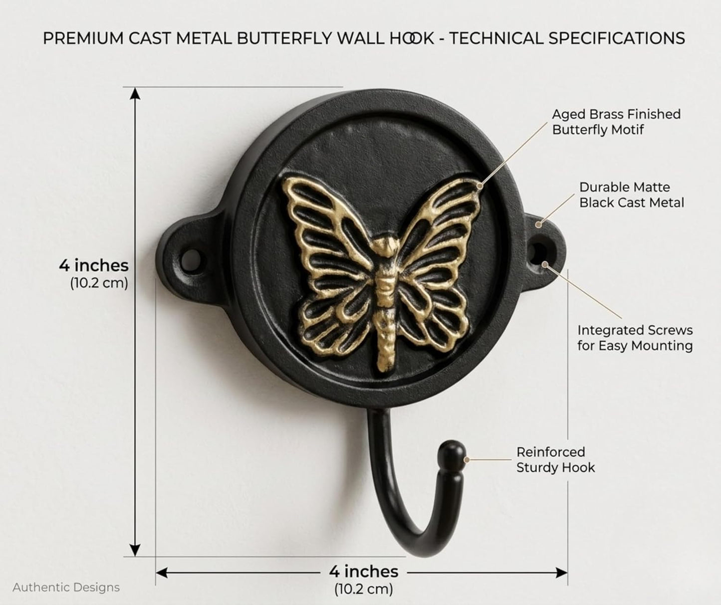 Aluminium Dog Paw Wall Hook for Wall Decor – Rustic Pet-Themed Coat Hook for Keys, Leashes, Towels, Hats & Bags – Decorative Heavy Duty Wall Mounted Hook for Entryway, Bathroom & Bedroom