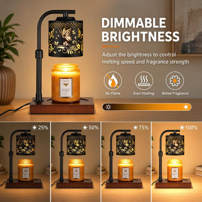 Candle Warmer Lamp Adjustable Height Dimmable for Jar Candles Hummingbird