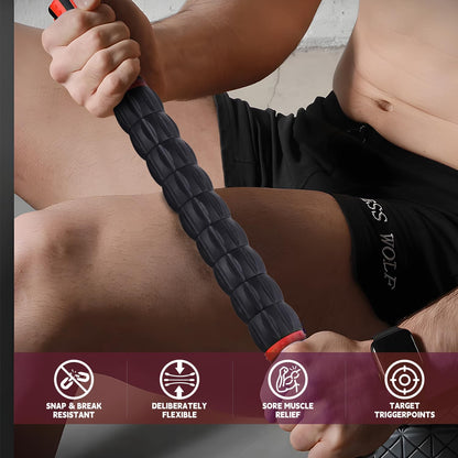 Massage Roller Stick,Muscle Roller Stick for Athletes,Liposuction Massage Roller for Lymphatic Drainage, for Relief Muscle Soreness, Trigger Points, Help Runner Legs, Back Recovery
