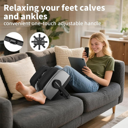 Shiatsu Foot Massager with Heat, Deep Kneading Foot Massager for Plantar Fasciitis, Neuropathy, Circulation and Pain Relief, Foot and Calf Massage at Home/Office