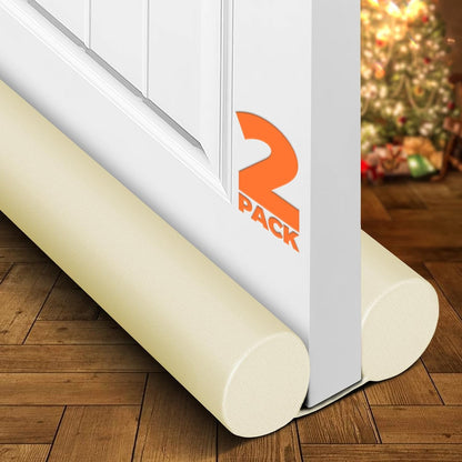 Holikme Under Door Draft Stopper Door Seal Gap Filler Weather Stripping | 36 Inch Soundproofing Noise Blocker Window Breeze Adjustable Draft Blocker for Bottom of Door Stop Light, Air, Dust, Gray