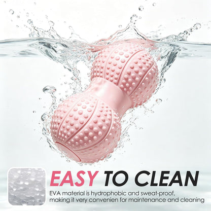 Peanut Massage Ball for Myofascial Release & Plantar Fasciitis Pain Relief | Hard lacrosse ball for deep tissue, yoga, acupoint pressure, trigger point and muscle relaxer therapy