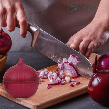 Food Keeper Storage Container with Lid, Food Saver for Fresh Avocados, Red Onions, and Garlic, BPA Free (Avocado)