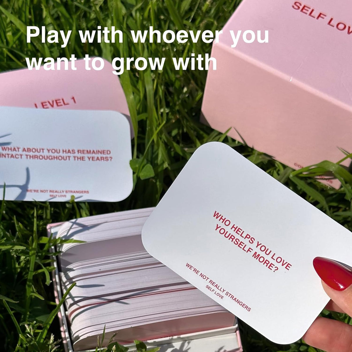 WE'RE NOT REALLY STRANGERS Self-Love Edition Card Game for Teens and Adults