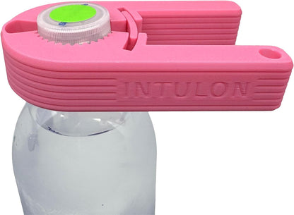 V7 Water Bottle Opener for Seniors Ergonomic Design Weak Hands Arthritis Friendly Twist Cap Remover Kitchen Gadget Handy Lightweight Utensil (Pink)