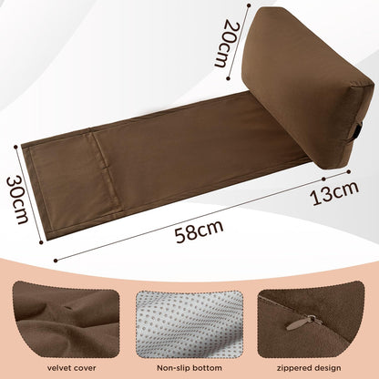 Head Recliner Pillow Adjustable Shredded Memory Foam Headrest Pillows for Recliner Chairs,Non-Slip Velvet Cushion for Pain Relief Neck Support Pillow for Travel Home Sofa Armchair with Zipper Cover