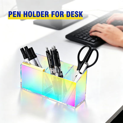 Magnetic Marker Holder for Whiteboard, Fridge, Teacher Must Have | Acrylic Magnet Dry Erase Pen Holder for Refrigeator, Anti-slip Pencil Holder for Classroom, Locker Organizer Accessories