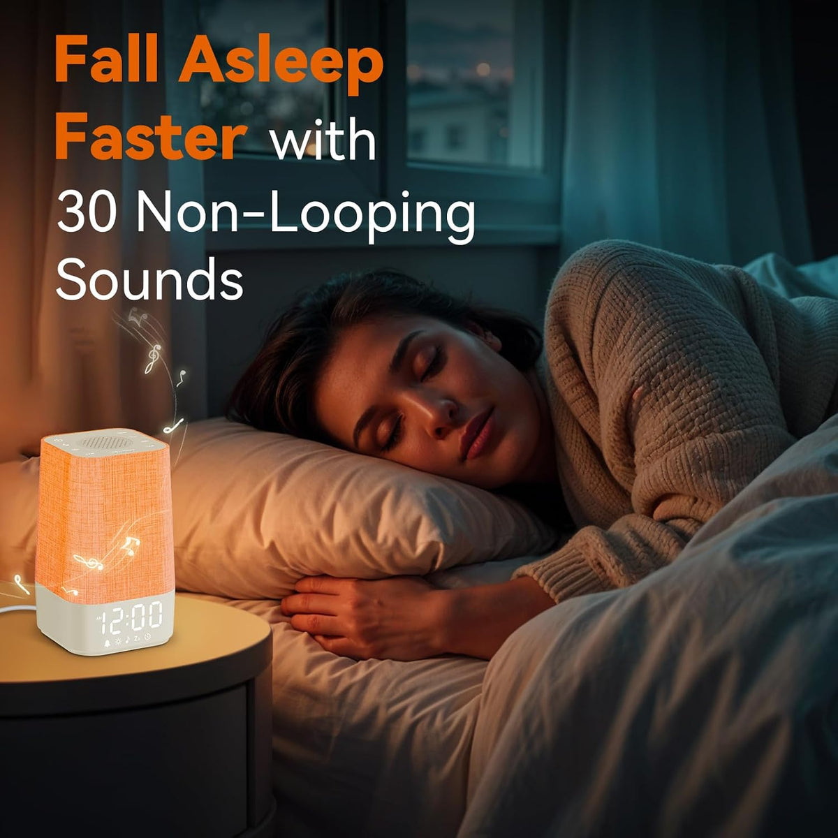Sunrise Alarm Clock with Sound Machine, Gentle Wake Up Light for Bedroom