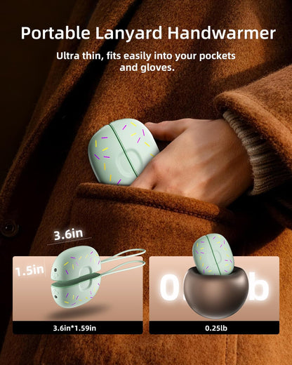 Magnetic Hand Warmers Rechargeable 2 Pack,10000mAh Electric Glove Heater Handwarmers with Flashlight, UL Certified, Men Women Gifts for Christmas, Birthday, Winter Hunting Camping Essentials