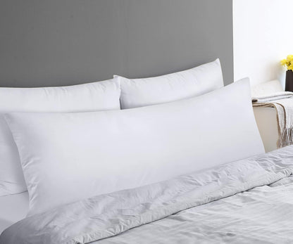 Utopia Bedding Full Body Pillow for Side Sleeper, White Long Pillow for Bed | Large Body pillows for Adults, Plush Support, Pregnancy Pillow Insert for sleeping, helps maintain body contour, 20x54 inches