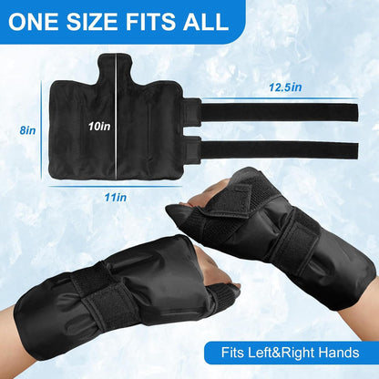 Gel Soft Flexible Ice Packs for Injuries, Reusable Cold Pack, Hot Cold Compress for Joint&Muscle Pain, Surgery Recovery, Inflammation, Swelling, Face, Head, Wrist, Ankle&Foot Injury, 4 Pack-5.1"x6.3"