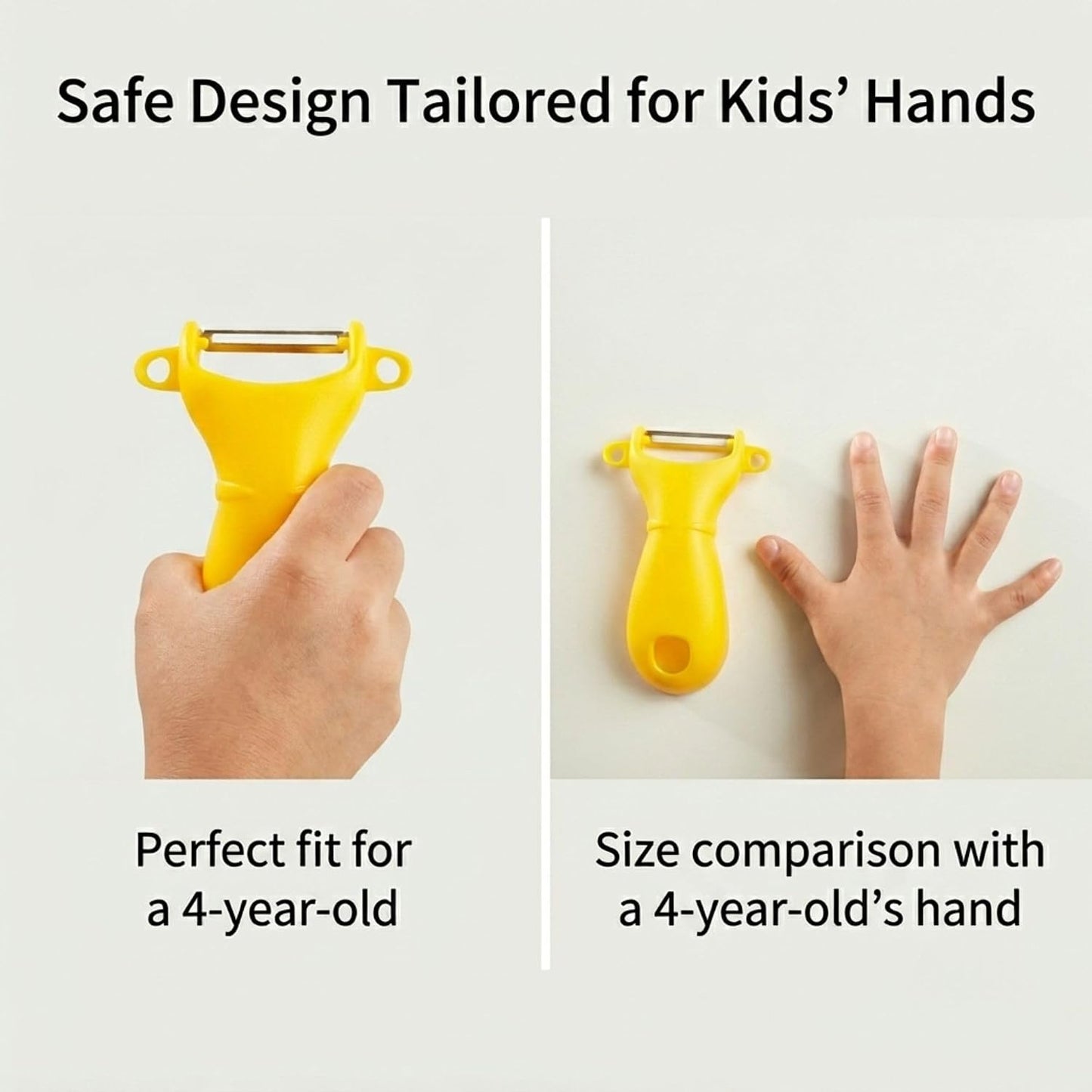 Kids Vegetable Peeler, Small Size Safety Peeler, Stainless Steel Blade With Safety Cover