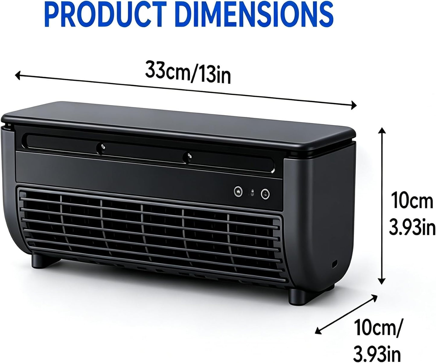 Portable Wireless Wall Air Conditioner Fan, Table & Wall Mounted Cooling Mist Fan with 3 Modes, Semiconductor Rechargeable AC Fan with Remote for Kitchen Office Indoor