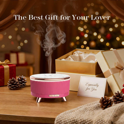 20-Hour Long-Lasting Aromatherapy, 500ML Large Essential Oil Diffuser: Ultrasonic Cool Mist Humidifier with Remote Control, 7 Color Lights, Timer, Auto-Off for Home/Bedroom/Yoga (White)