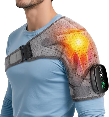 Shoulder Heating Pad with Massage , Shoulder Massager for Pain Relief