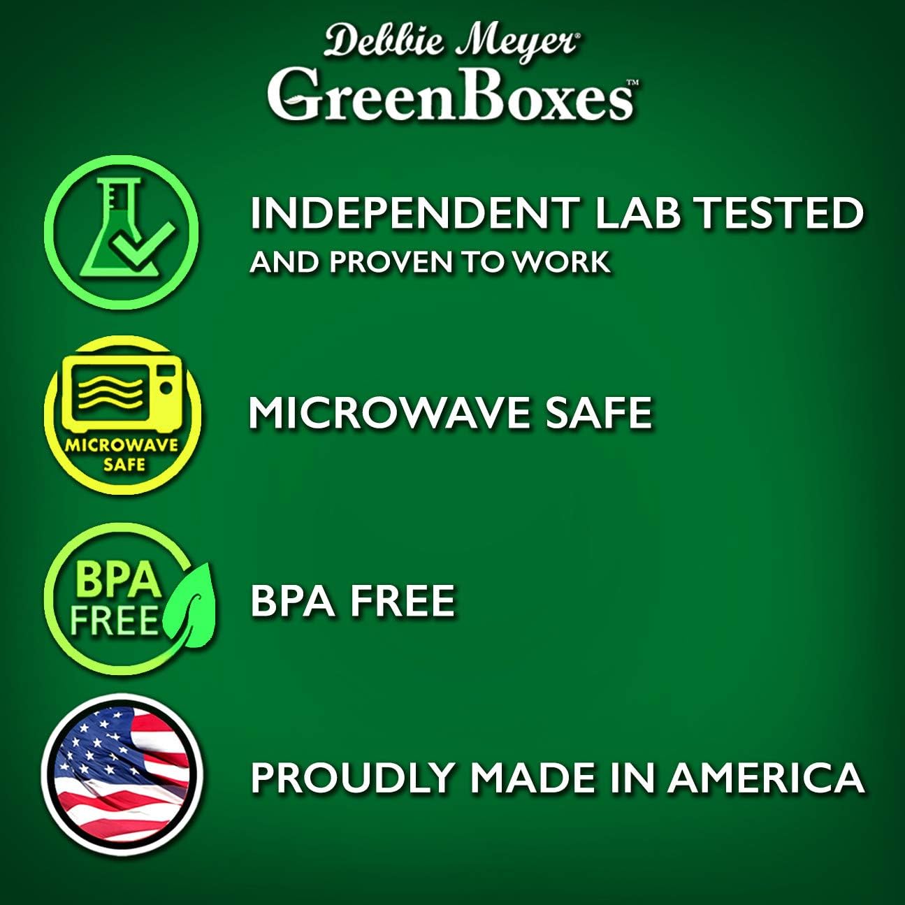 UltraLite GreenBox, Reusable Food Storage Containers with Lids | 32 Piece Set, BPA-Free Airtight Storage, FoodFresh Technology, Keeps Produce and Baked Goods Fresh Longer, Made in the USA