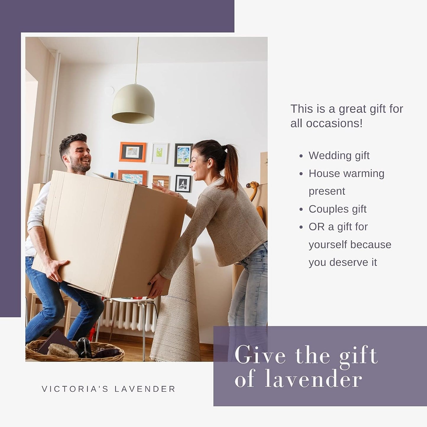 Victoria's Lavender Luxury Lavender Relaxing Spa Gift Basket, Set of 3 | Neck Wrap, Dead Sea Bath Salts, and Hand & Body Lotion , Microwavable Neck Heating Pad Filled with Lavender Buds & Flax Seed