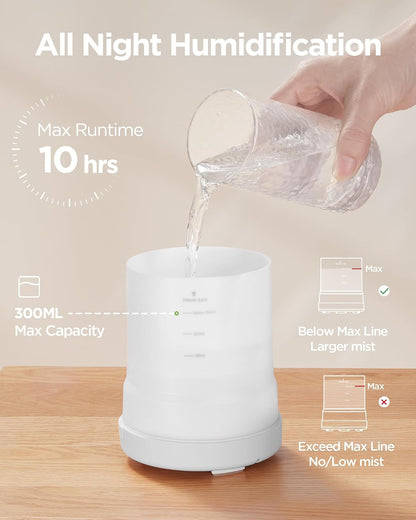 InnoGear 300ML Essential Oil Diffuser, Premium 5-in-1 Ultrasonic Aromatherapy Diffusers Mother's Gift Scent Humidifier Aroma Diffuser Vaporizer Auto-Off Timer for Room Office Home, Yellow, Medium