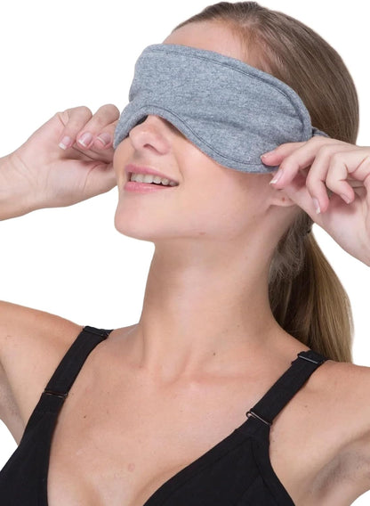 Cottonique Hypoallergenic Sleep Eye Mask Made from 100% Organic Cotton (Natural, Free Size)