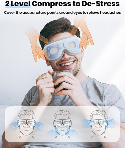 latumab Eye Massager with Heat & Bluetooth Music, FSA Eligible HSA