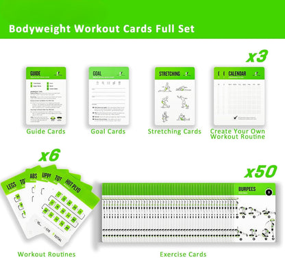 Half Balance Ball Workout Cards, 62 Exercises Cards Deck Large Size 5" x 3.5" Fitness Cards for Women & Men, Beginner Fitness Guide to Training Exercises at Home or Gym