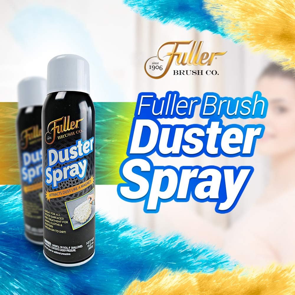 Fuller Brush Duster Spray – 15.5 oz Multi Surface Dust Removing Sprayer - Safe Household Cleaning for Floors, Furniture, Blinds & Car Interiors (Pack of 1)