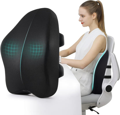 Lumbar Support Pillow for Office Chair Back Support Pillow for Chair Car Seat Back Support Ergonomic Back Chair Pillow Desk Chair Back Cushion for Back Pain Back Rest Pillow Lumbar Back support