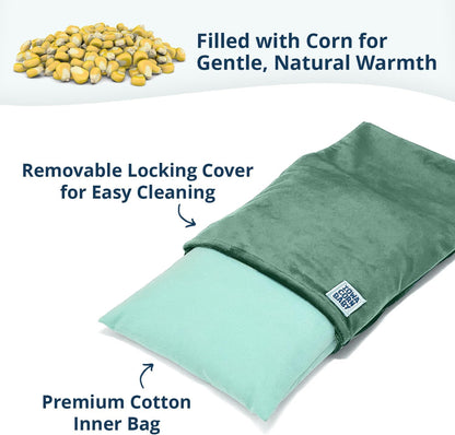 Microwave Heating Pad - Moist Heat Warm Compress for Back, Neck and Cramps