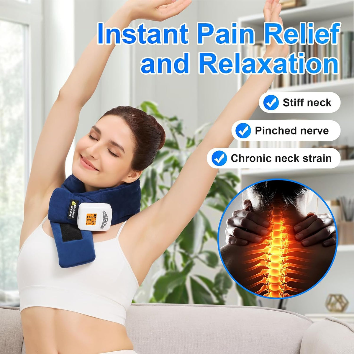 Feet Warmers, 5000mAh Rechargeable Foot &Ankle Heating Pad for Circulation