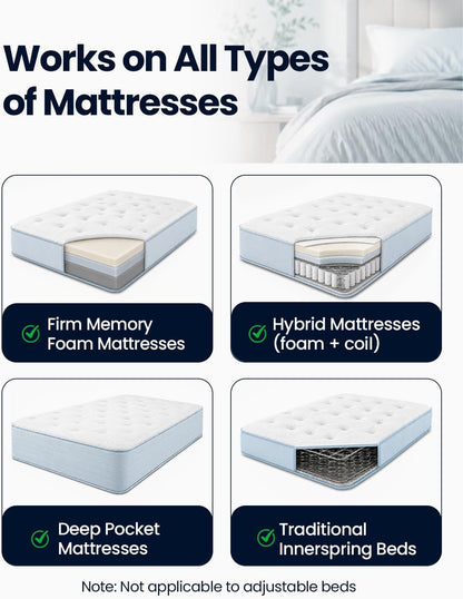 Bed Sheet Holders for Corners: 10 Clips with Side-Edge Locks (Not Just 4 Corners), One-Piece Bed Sheet Straps, No Metal & Anti-Slip, Heavy Duty Fitted Sheet Holder (Twin＆Full Style: 5-8in)