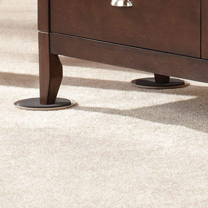 Ezprotekt Large Furniture Sliders for Carpet and Hardwood Floors, 8 Pack 9-1/2" x 5-3/4" Reusable Oval Heavy Duty Furniture Moving Pads, 4 Pcs Hard Floor Felt Sliders+4 Pcs Carpet Sliders (Beige)