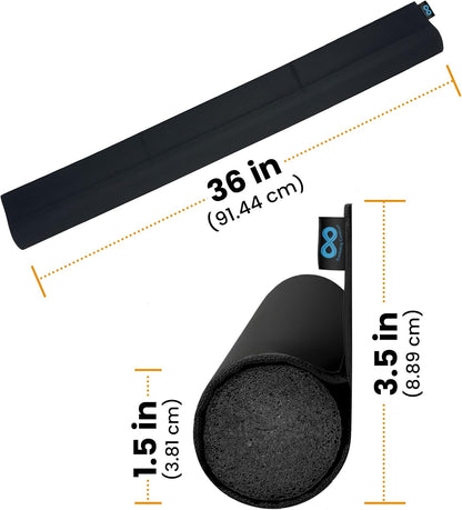 Everlasting Comfort 1 Sided Door Draft Stopper for Bottom of Door - Keeps Cold Air in & Heat Out, 100% Sound Proofing Strip Gap Filler, Quick Install Noise Blocker Sweep for Home - Fits 36" Doors