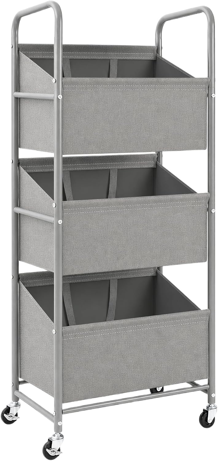 STO STO 3-Tier Vertical Rolling Laundry Hamper, Removable Bags, Black Mesh | 120L Capacity, Space-Saving Vertical Design, Rust-Resistant Steel Frame, Lockable Wheels, Ideal for Apartments & Small Spaces