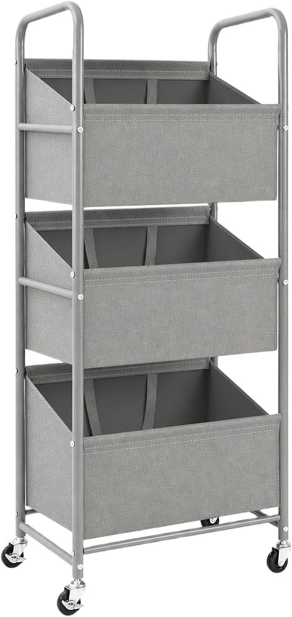 STO STO 3-Tier Vertical Rolling Laundry Hamper, Removable Bags, Black Mesh | 120L Capacity, Space-Saving Vertical Design, Rust-Resistant Steel Frame, Lockable Wheels, Ideal for Apartments & Small Spaces