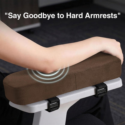 Smiry Memory Foam Office Chair Armrest Pads, Non-Slip Armrest Cushion