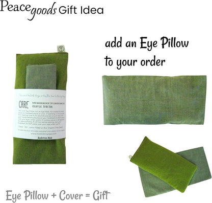 Eye Pillow Cover Pack of (4) - 4.5 x 9 - Soft Cotton Washable - fits Most Eye Pillows - Yoga Massage Meditation spa - USA Made - Bulk - Beige Natural