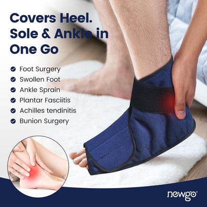 NEWGO Ice Pack for Foot Injuries Recovery, Blue