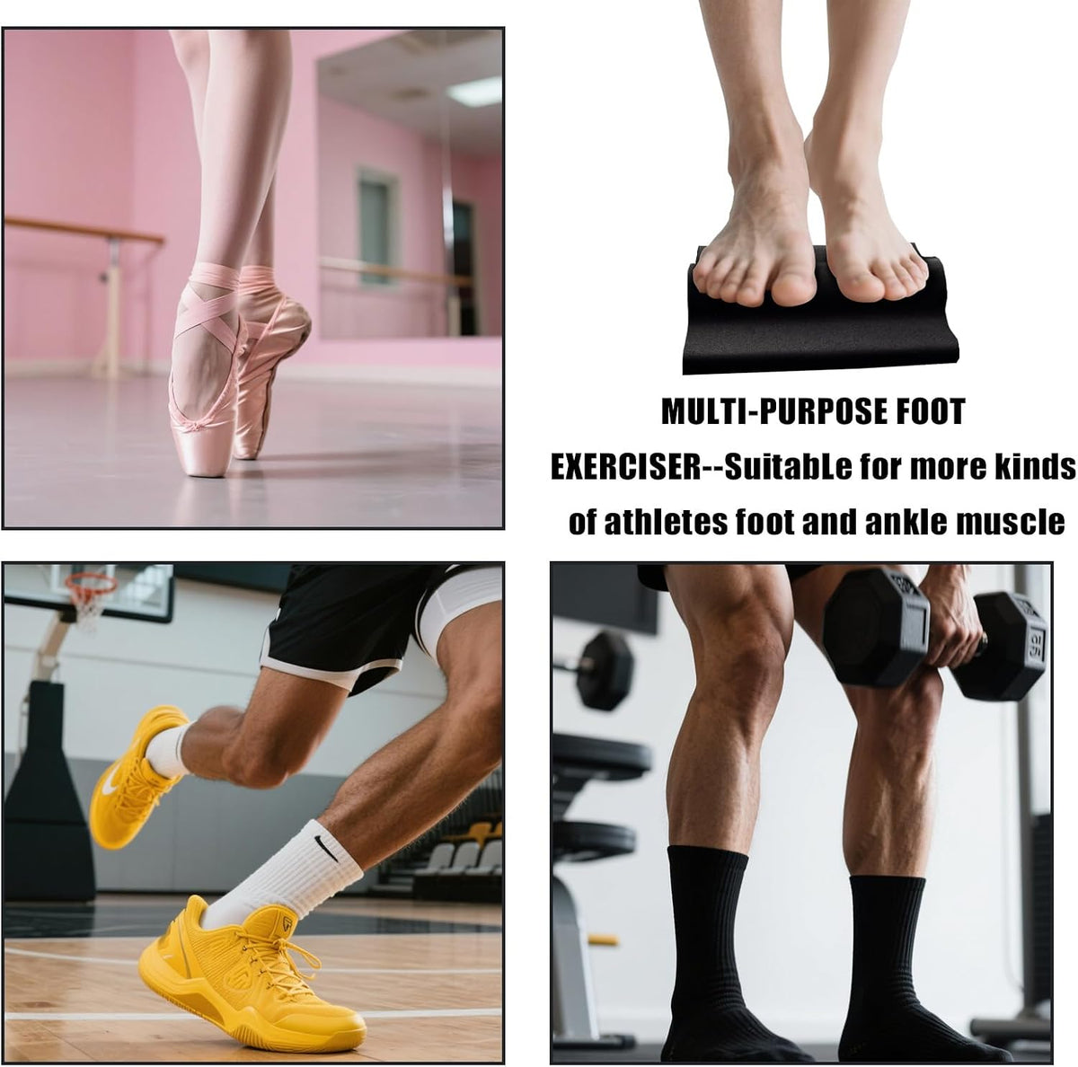 Plantar Fasciitis Relief Ankle Strengthener - Foot & Board Foot Arch Strengthener for Achilles Tendonitis Heel Spurs Balance for Support Flat Feet & Post-Injury Recovery