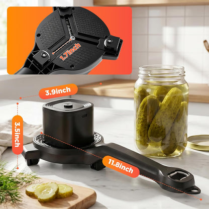Stillstorm Electric Jar Opener, Bottle Opener whith Automatic locking | Jar opener with Gripper Pad, Multifunctional for Seniors &Weak Hands & Kids, Gift for Mother